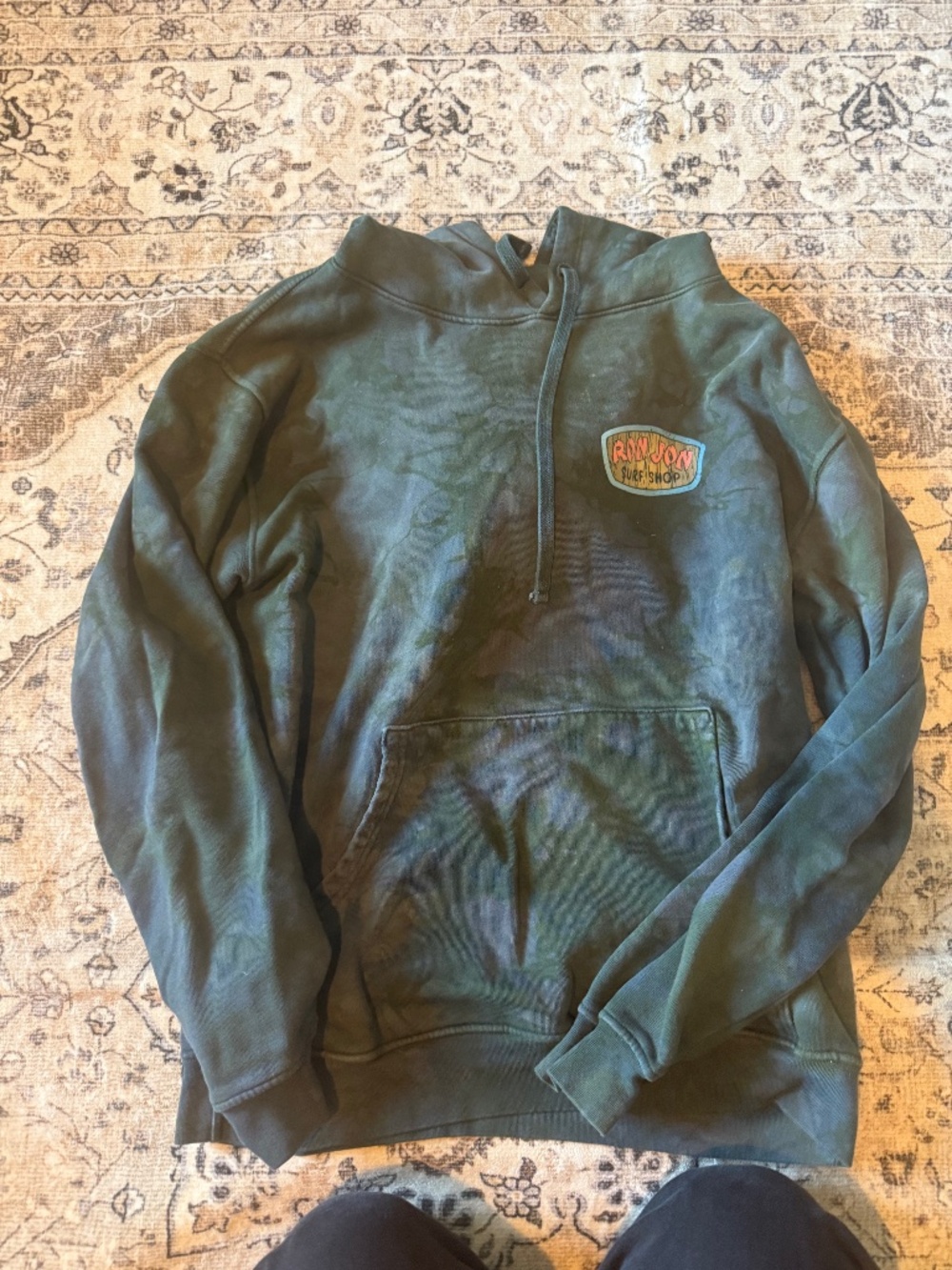 Ron Jon Surf Shop Hoodie grey and blue came in M